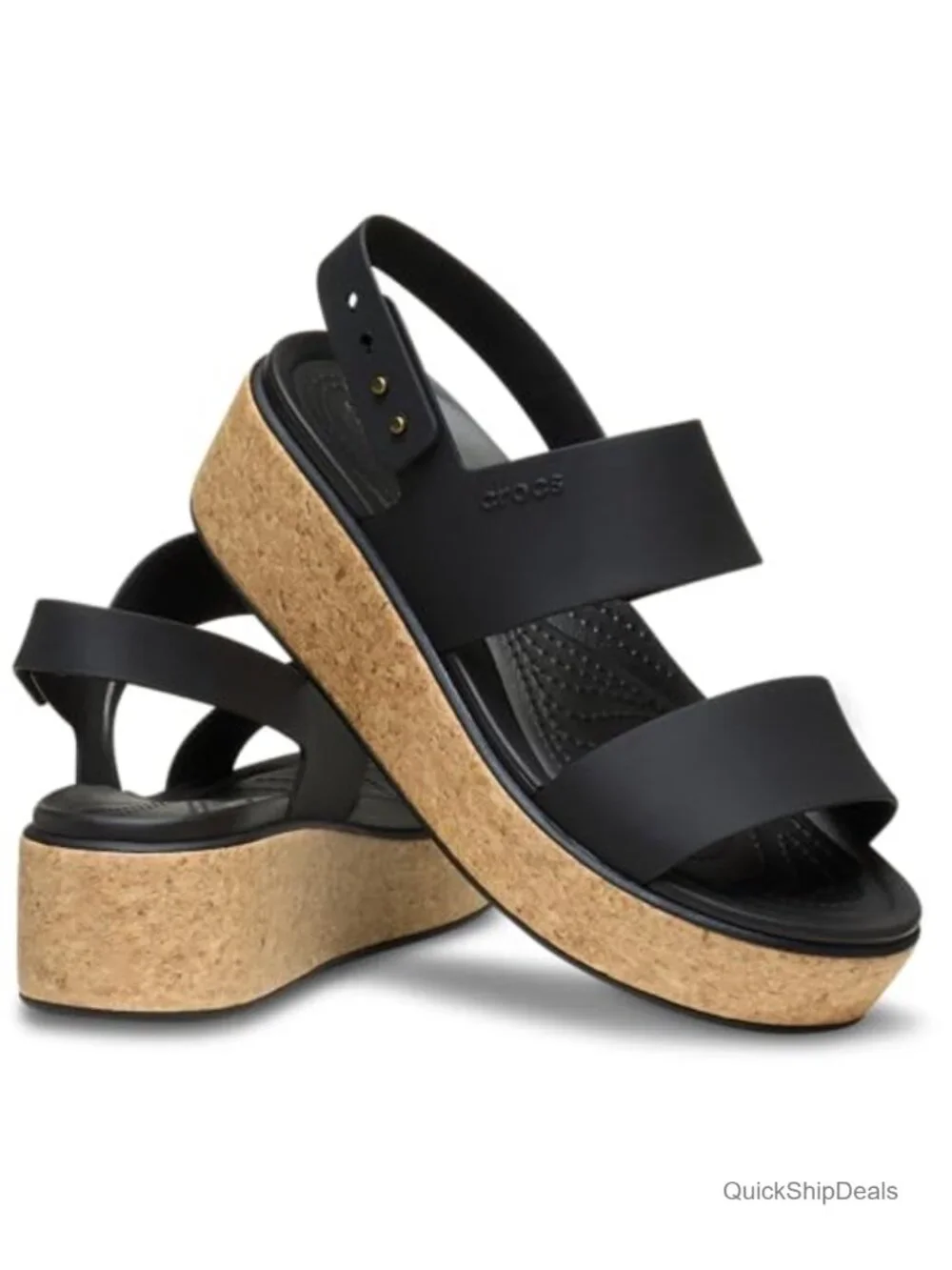 EVA Wedge Sandals with Adjustable Buckle - Open Toe